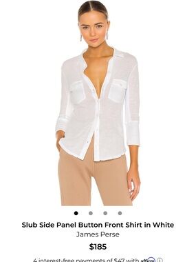 James Perse side panel shirt